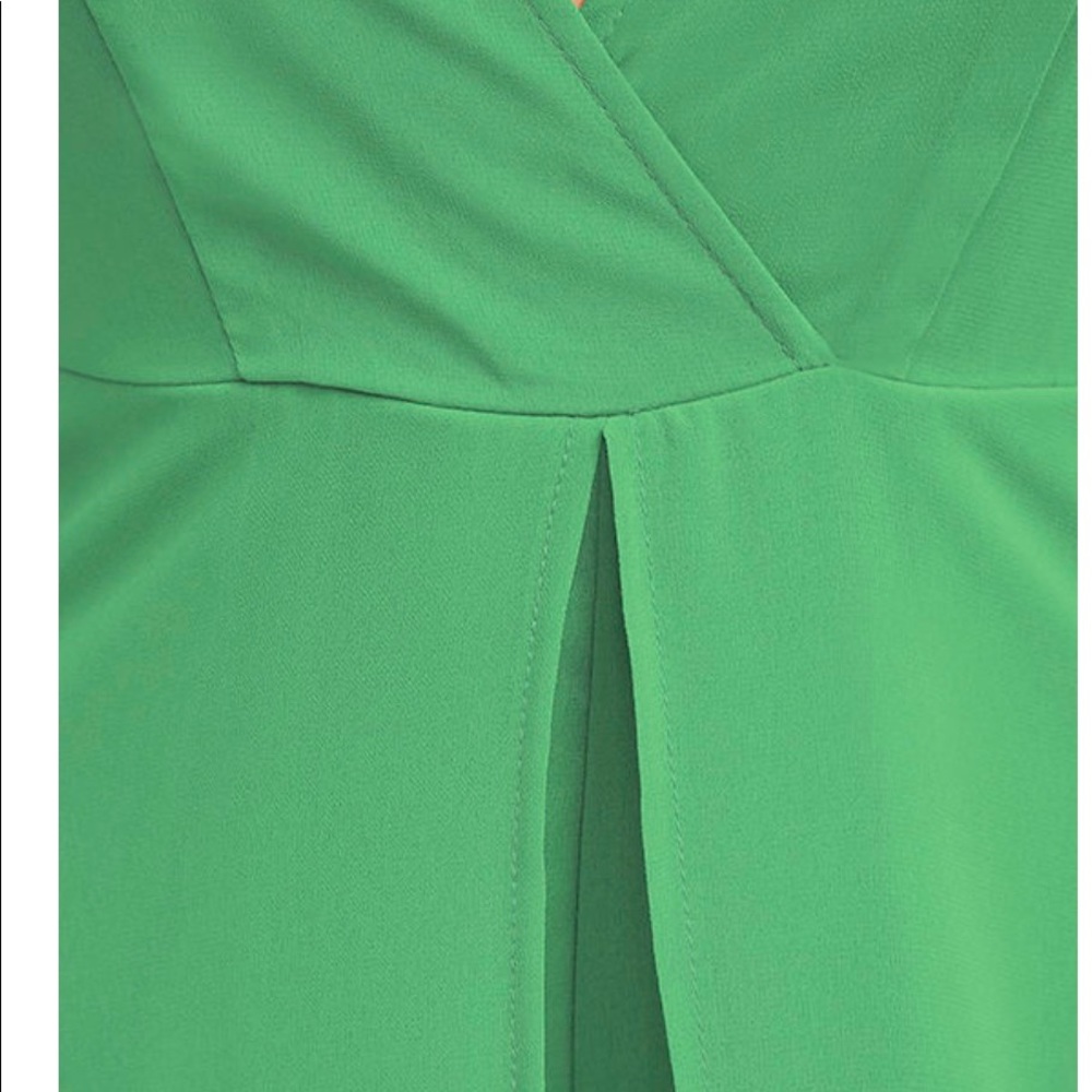 Emerald Green Long Sleeve Jumpsuit - Picture 8 of 8